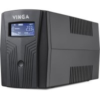 Пристрій безперебійного живлення Vinga LCD 1200VA plastic case (VPC-1200P)