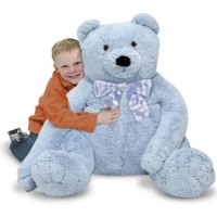 М'яка іграшка Melissa&Doug Большой плюшевый мишка, голубой, 76см х. 69см (MD3983)