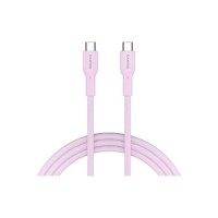 Дата кабель USB-C to USB-C 1.0m OnWire 60CL C-C 60W COLOR Braided 1m Pink Canyon (CND-CCAP60AB10PK)