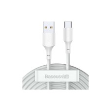 Дата кабель USB 2.0 AM to USB-C 1.5m 5A Simple WisdomKit (2PCS) white Baseus (TZCATZJ-02)
