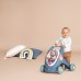 Коляска для ляльок Smoby Little для прогулянок 3в1, з пупсом, синій (140308)