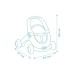 Коляска для ляльок Smoby Little для прогулянок 3в1, з пупсом, синій (140308)