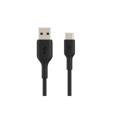 Дата кабель USB 2.0 AM to USB-C 0.15m 15W PVC black Belkin (CAB001BT0MBK)