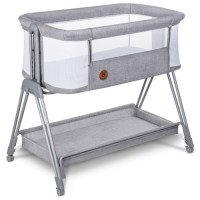Ліжечко Lionelo приставне Luna Grey Concrete (LO-LUNA GREY CONCRETE)