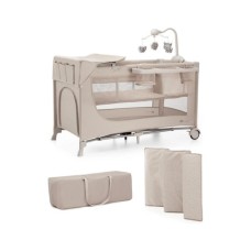 Дитячий манеж Kinderkraft с пеленатором Joy 2 Beige (5902533925162)