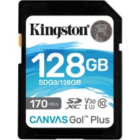 Карта пам'яті Kingston 128GB SDXC class 10 UHS-I U3 Canvas Go Plus (SDG3/128GB)