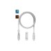 Дата кабель 6in1 inCharge XL 3.0m white Rolling Square (XLL02R)