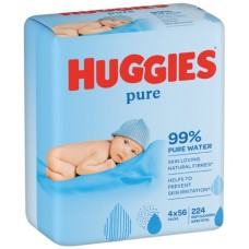 Дитячі вологі серветки Huggies Pure 56 х 4 шт (5029053550121)