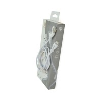 Дата кабель USB 2.0 AM to Lightning 1.0m 2.4A white Voltronic (LC901)
