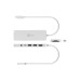 Концентратор J5create USB-C 6-in-1 2xUSB 3.2 + USB-C PD + HDMI 4K + SD/TF + 3.5mm white (JCD373EW-N)
