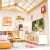 Конструктор Mini House румбокс серії Інтер'єр – Вітальня (світло) (8006)