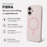 Чохол до мобільного телефона BeCover FIBRA Silicone OmniMag Apple iPhone 16 Light Pink (716229)