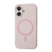 Чохол до мобільного телефона BeCover FIBRA Silicone OmniMag Apple iPhone 16 Light Pink (716229)