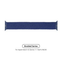 Ремінець до смарт-годинника Armorstandart Braided Solo Loop для Apple Watch 42 (Series 11-10)/41/40/38 Atlantic Blue Size 4 (132 mm) (ARM58067)