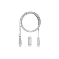 Дата кабель 6in1 inCharge XL 3.0m white Rolling Square (XLL02R)