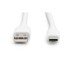 Дата кабель USB 2.0 AM to USB-C 1.0m 60W white Digitus (AK-300340-010-W)