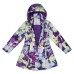 Пальто дитяче Huppa LEANDRA 18030004 темно-ліловий з принтом 91173 134 (4741468750415)