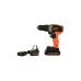 Шуруповерт Black&Decker 18 В, 1.5Ah, 45 Нм,0-360/0-1400 об/хв, 21000 уд/хв, 1.3 кг (BCD003C1)