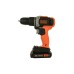 Шуруповерт Black&Decker 18 В, 1.5Ah, 45 Нм,0-360/0-1400 об/хв, 21000 уд/хв, 1.3 кг (BCD003C1)