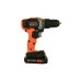 Шуруповерт Black&Decker 18 В, 1.5Ah, 45 Нм,0-360/0-1400 об/хв, 21000 уд/хв, 1.3 кг (BCD003C1)