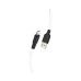 Дата кабель USB 2.0 AM to Lightning 1.0m 2.4A silicone X21 black+white HOCO (6931474711816)