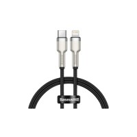 Дата кабель USB-C to Lightning 0.25m 20W Cafule Series Meta black Baseus (CATLJK-01)