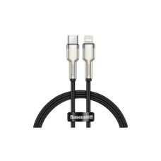 Дата кабель USB-C to Lightning 0.25m 20W Cafule Series Meta black Baseus (CATLJK-01)