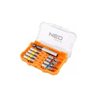 Набір біт Neo Tools 1/4", бітотримач, PH PZ TH, 25mm, сталь S2, кейс, 8шт (56-614)