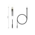 Кабель мультимедійний 3.5mm F to 2x3.5mm M 0.4m (4pin) black XoKo (AC-009)