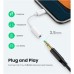 Перехідник Lightning to 3.5 mm 0.1m Headphone Jack Adapter Model US212 white Ugreen (30759)