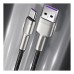 Дата кабель USB 3.1 AM to Type-C 0.25m CAKF 6.0A 66W Cafule Series Metal Data Cable Black Baseus (CAKF000001)