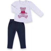 Набір дитячого одягу Breeze з ведмедиком з паєток (9584-92G-gray)