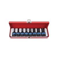 Набір головок KING TONY 1/2" HEX ударных 8 шт, 5-19 мм (4418MP)