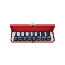 Набір головок KING TONY 1/2" HEX ударных 8 шт, 5-19 мм (4418MP)