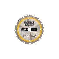 Диск пильний DeWALT CONSTRUCTION 165 х 20 мм, 16z (ATB), 20 градусів (DT1948)