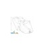 Гірка для купання Tega Baby антиковзка DUCK light blue (DK-003-129)