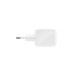 Зарядний пристрій Belkin 2xUSB-C PD50W GaN PPS white (WCH019KQWH)