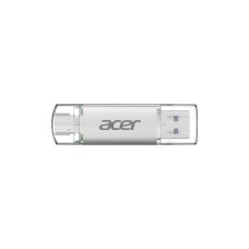 USB флеш накопичувач Acer 64GB UT300 USB-A/Type-C 3.2 Silver (BL.9BWWA.589)