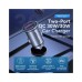 Зарядний пристрій Vention 2USB-A 30W QC3.0 Gray Mini Style Aluminium Alloy Type (FFEH0)