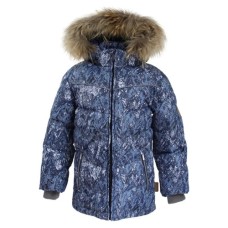 Куртка дитяча Huppa MOODY 1 17470155 темно-синій з принтом 152 (4741468568904)