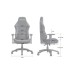 Крісло ігрове Anda Seat Luna Fabric Size L Grey (AD18-44-G-F)