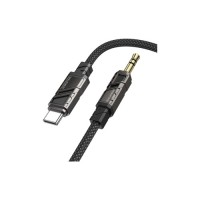 Кабель мультимедійний USB-C to 3.5mm M 1.0m BL22 black BOROFONE (6941991117763)