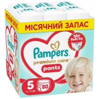 Підгузки Pampers Premium Care Pants Розмір 5 (11-17 кг) 80 шт (8006530320153)