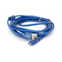Дата кабель USB 2.0 AM to Micro 5P 3.0m blue Voltronic (YT-AM/Mc-3B/02140)
