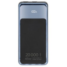 Батарея універсальна RivaCase 20000mA, 45W, QC/PD, LCD, black (RIVAPOWER VA1075 (Black))