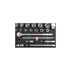 Набір інструментів Toptul з тріскачкою, в ложементі 3/4" 20шт. (GVD2010)