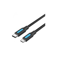 Дата кабель USB-C to Micro 5P 1.5m 10W black Vention (COVBG)