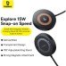 Зарядний пристрій Baseus Simple Mini4 Magnetic Wireless Charging Stand Qi2 15W Cosmic Black (P10273300121-01)