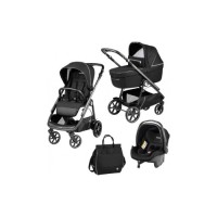 Коляска Peg-Perego 3 в 1 Veloce Black Shine Lounge (PACK-VEL31LG000005)