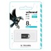 USB флеш накопичувач Wibrand 8GB Hawk Black USB 2.0 (WI2.0/HA8M1B)